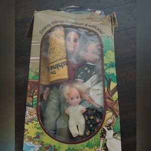 Vintage sunshine family dolls, 1973.